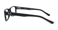 Matte Black Ray-Ban RB5268-50 Rectangle Glasses - Side
