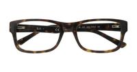 Havana Ray-Ban RB5268-52 Rectangle Glasses - Flat-lay