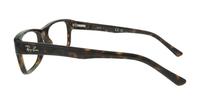 Havana Ray-Ban RB5268-52 Rectangle Glasses - Side