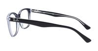 Black Transparent Ray-Ban RB5285-53 Square Glasses - Side