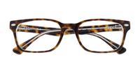 Havana Ray-Ban RB5286 Rectangle Glasses - Flat-lay