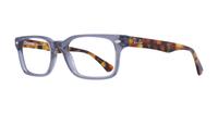 Opal Grey Ray-Ban RB5286 Rectangle Glasses - Angle