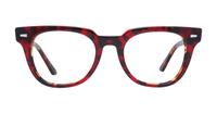 Red/Havana Ray-Ban RB5377 Square Glasses - Front