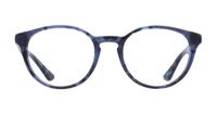 Havana Opal Blue Ray-Ban RB5380 Round Glasses - Front