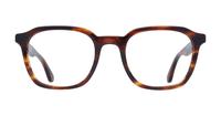 Striped Havana Ray-Ban RB5390 Square Glasses - Front