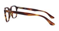 Striped Havana Ray-Ban RB5390 Square Glasses - Side
