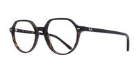 Havana Ray-Ban RB5395 Square Glasses - Angle