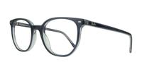 Blue On Transparent Ray-Ban RB5397-48 Square Glasses - Angle
