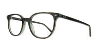 Havana Green Ray-Ban RB5397-48 Square Glasses - Angle