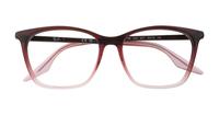 Red Gradient Pink Ray-Ban RB5422-54 Cat-eye Glasses - Flat-lay