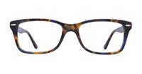 Yellow / Blue Havana Ray-Ban RB5428 Square Glasses - Front