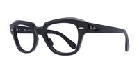 Black Ray-Ban RB5486 Rectangle Glasses - Angle