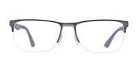 Matte Gunmetal Ray-Ban RB6335 Rectangle Glasses - Front