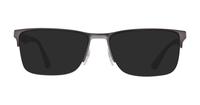 Matte Gunmetal Ray-Ban RB6335 Rectangle Glasses - Sun