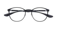Matte Black Ray-Ban RB6355-50 Round Glasses - Flat-lay