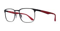 Matte Black Ray-Ban RB6363 Square Glasses - Angle