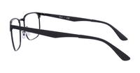 Matte Black / Black Ray-Ban RB6363 Square Glasses - Side