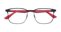 Matte Black Ray-Ban RB6363 Square Glasses - Flat-lay