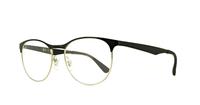 Silver/Black Ray-Ban RB6365 Round Glasses - Angle