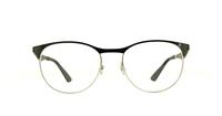 Silver/Black Ray-Ban RB6365 Round Glasses - Front