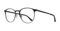 Black / Matte Black Ray-Ban RB6375-51 Round Glasses - Angle