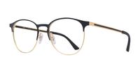 Gold/Black Ray-Ban RB6375-51 Round Glasses - Angle