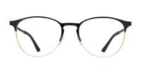 Gold/Black Ray-Ban RB6375-51 Round Glasses - Front