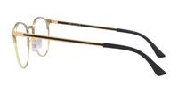 Gold/Black Ray-Ban RB6375-51 Round Glasses - Side