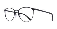 Black / Matte Black Ray-Ban RB6375-53 Round Glasses - Angle
