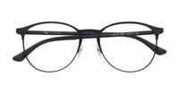 Black / Matte Black Ray-Ban RB6375-53 Round Glasses - Flat-lay