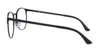 Black / Matte Black Ray-Ban RB6375-53 Round Glasses - Side
