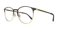 Black On Arista Ray-Ban RB6375-53 Round Glasses - Angle