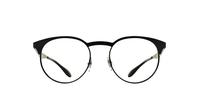 Matt Black Ray-Ban RB6406 Round Glasses - Front
