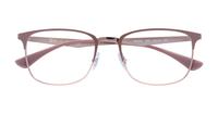 Beige / Copper Ray-Ban RB6421-52 Square Glasses - Flat-lay