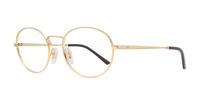 Gold Ray-Ban RB6439 Oval Glasses - Angle