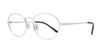 Silver Ray-Ban RB6439 Oval Glasses - Angle
