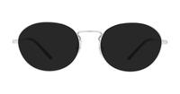 Silver Ray-Ban RB6439 Oval Glasses - Sun