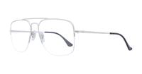 Silver Ray-Ban RB6441 Square Glasses - Angle