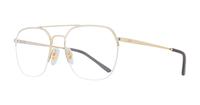 Gold Ray-Ban RB6444 Square Glasses - Angle