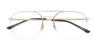 Gold Ray-Ban RB6444 Square Glasses - Flat-lay