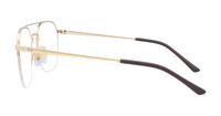Gold Ray-Ban RB6444 Square Glasses - Side