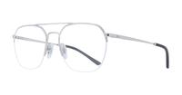 Silver Ray-Ban RB6444 Square Glasses - Angle