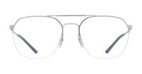 Silver Ray-Ban RB6444 Square Glasses - Front