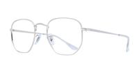 Silver Ray-Ban RB6448 Square Glasses - Angle