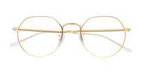 Shiny Gold Ray-Ban RB6465 Round Glasses - Flat-lay