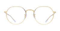 Shiny Gold Ray-Ban RB6465 Round Glasses - Front