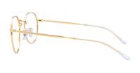 Shiny Gold Ray-Ban RB6465 Round Glasses - Side