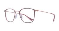 Beige / Copper Ray-Ban RB6466 Square Glasses - Angle