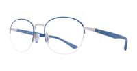 Blue / Silver Ray-Ban RB6487-50 Square Glasses - Angle