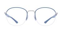 Blue / Silver Ray-Ban RB6487-50 Square Glasses - Front